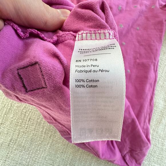 Tea Collection Pink Star Dress VGUC 3 - Picture 4 of 4